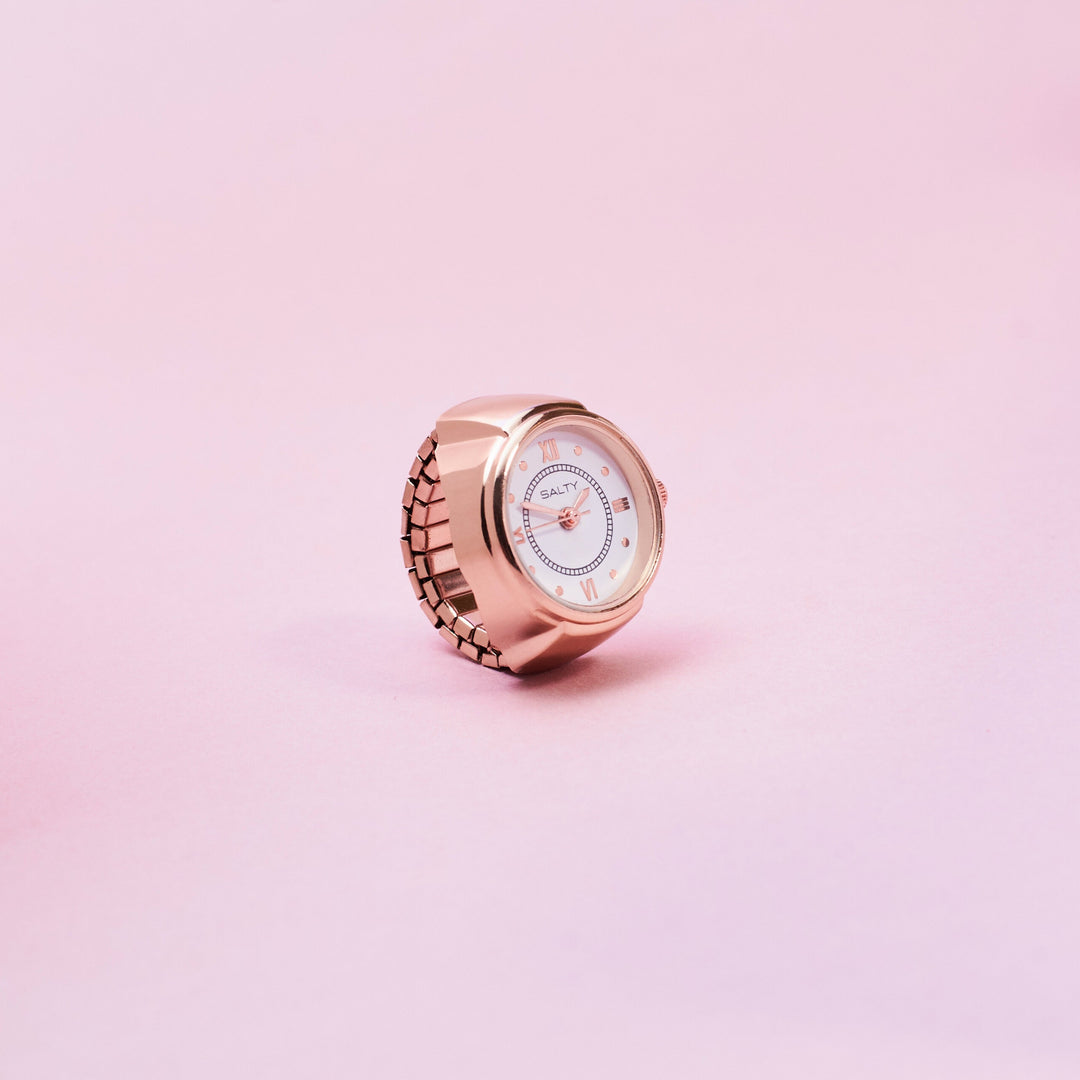 Girl Boss Salty Watch Ring - Rose Gold