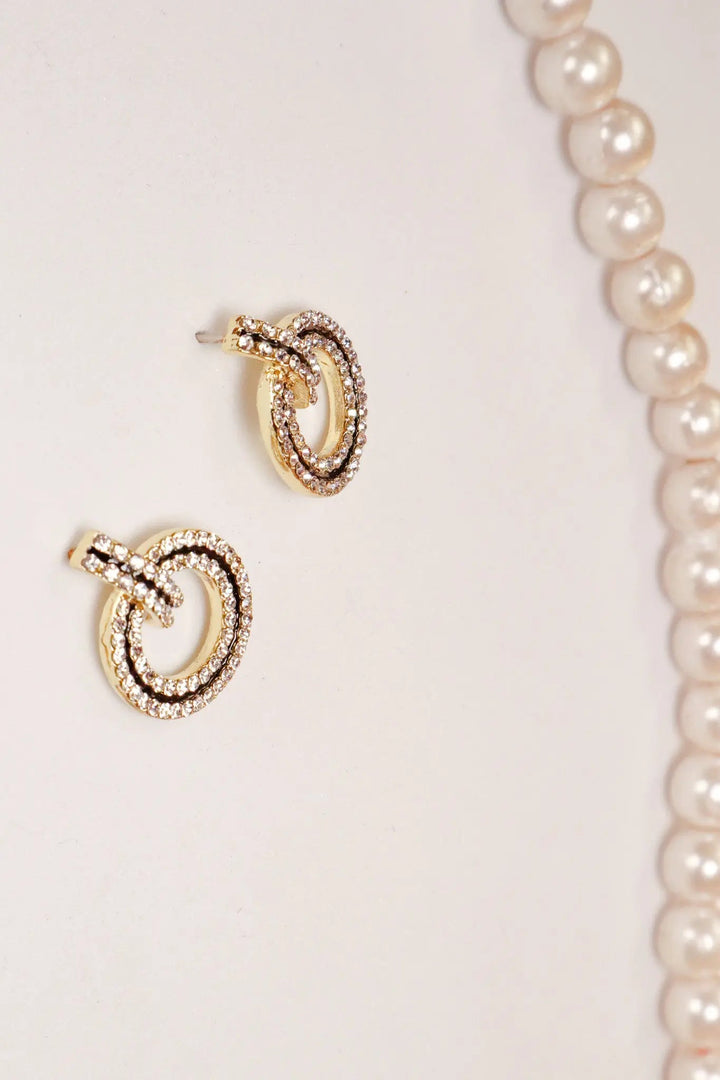 Glamorous Open Black Diamonds Earrings