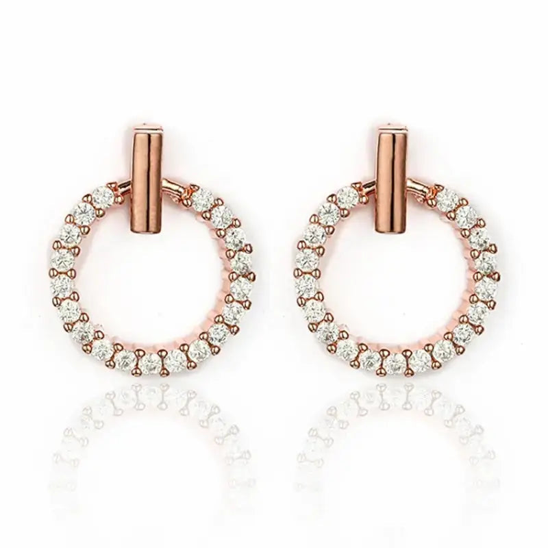 Glamorous Open Zirconia Earrings