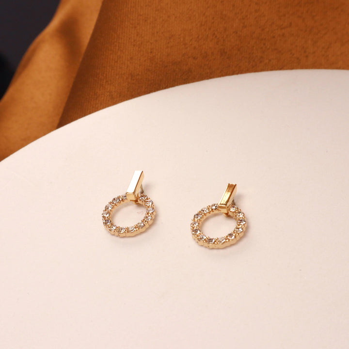 Glamorous Open Zirconia Earrings