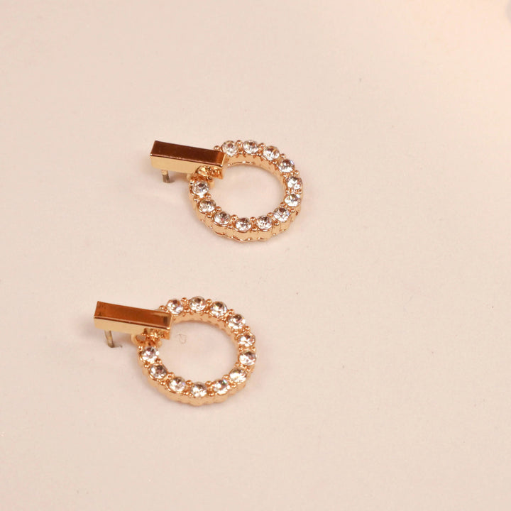 Glamorous Open Zirconia Earrings