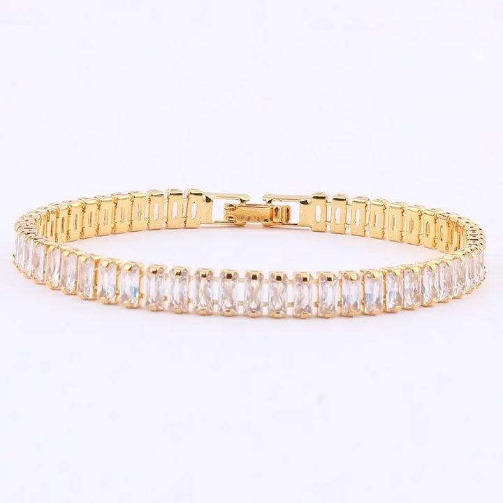 Glimmer Diamond Tennis Bracelet - Gold - Salty Accessories
