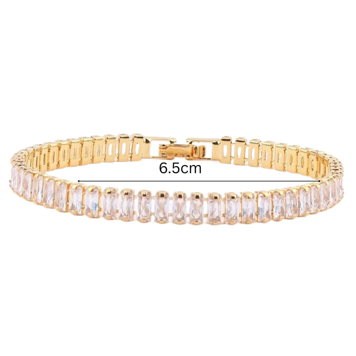 Glimmer Diamond Tennis Bracelet - Gold - Salty Accessories