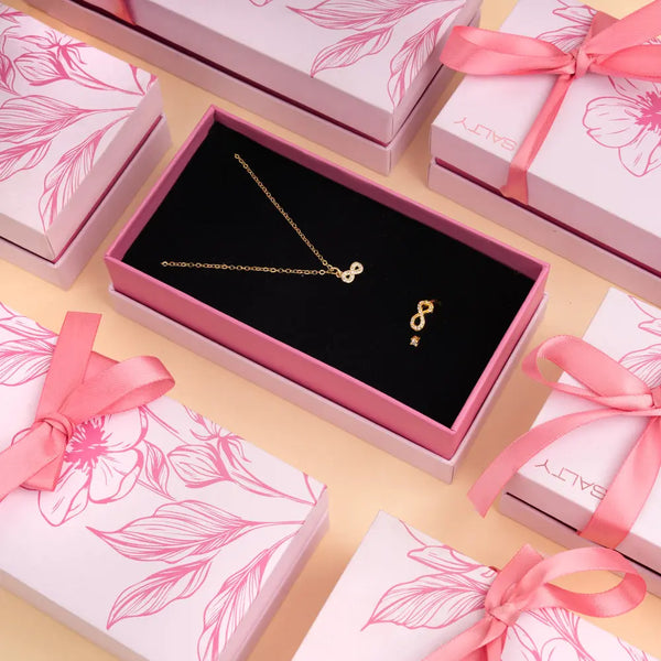 Glitter Infinity Jewellery Set