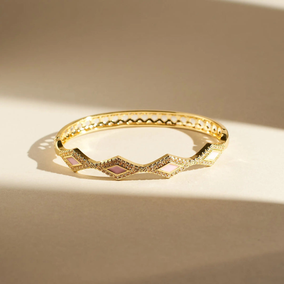 Glittering Diamond Bangle - Salty Accessories