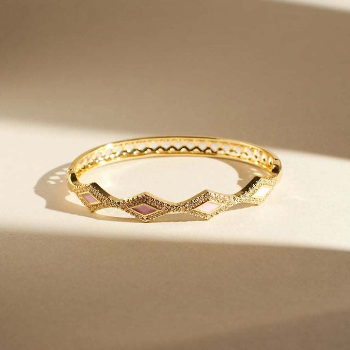 Glittering Diamond Bangle - Salty Accessories