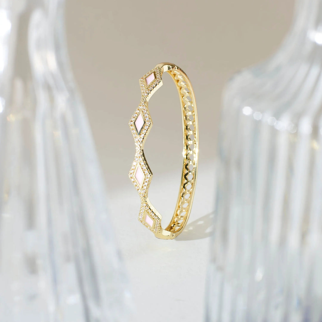 Glittering Diamond Bangle - Salty Accessories