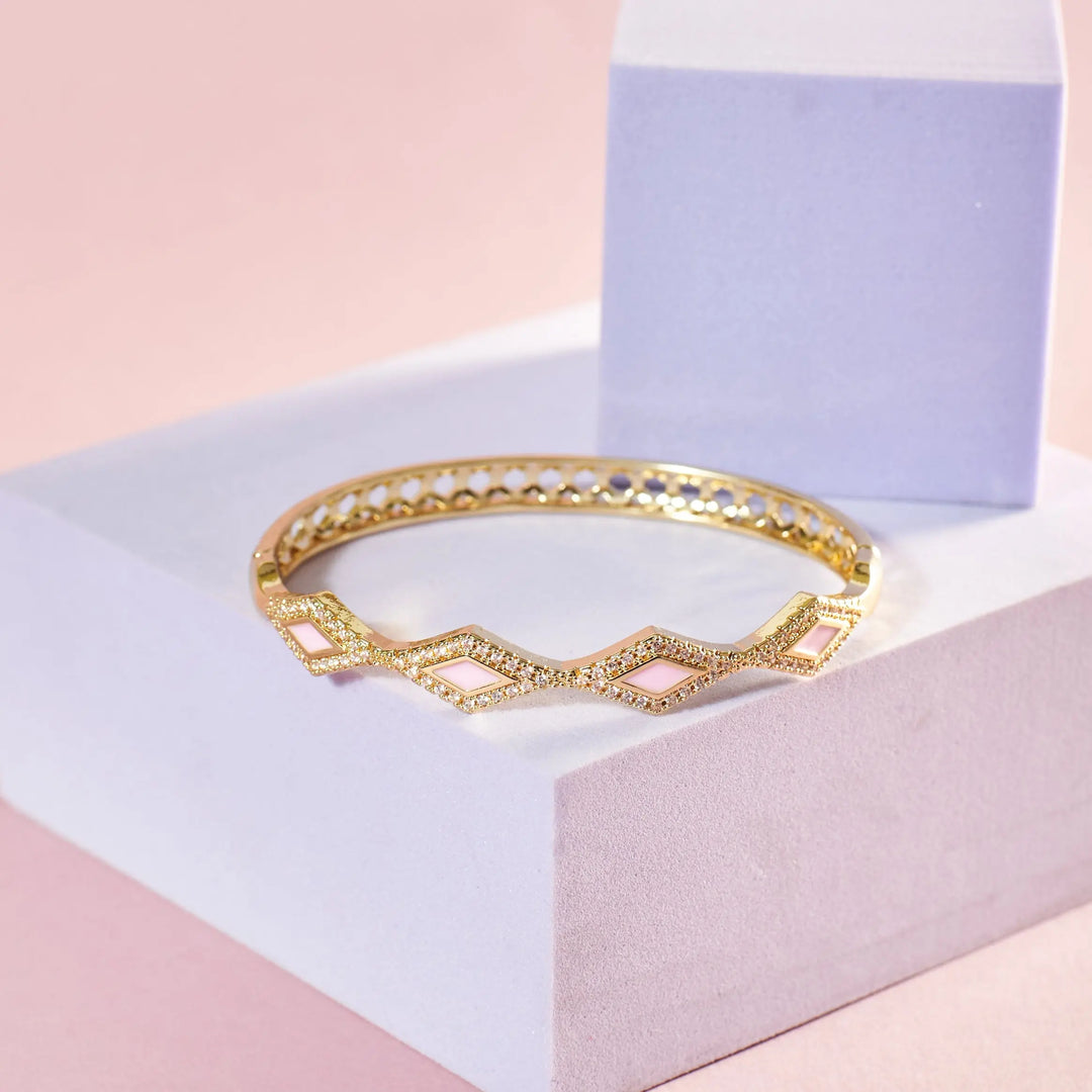 Glittering Diamond Bangle - Salty Accessories