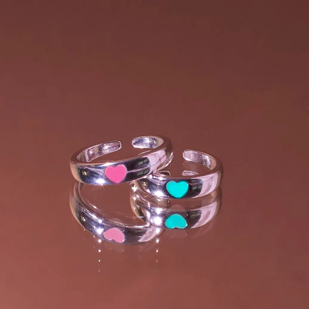 Glow in the Dark BFF Pink-Blue Bands (Set of 2) | Salty