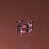 Glow in the Dark Pink Heart Ring | Salty