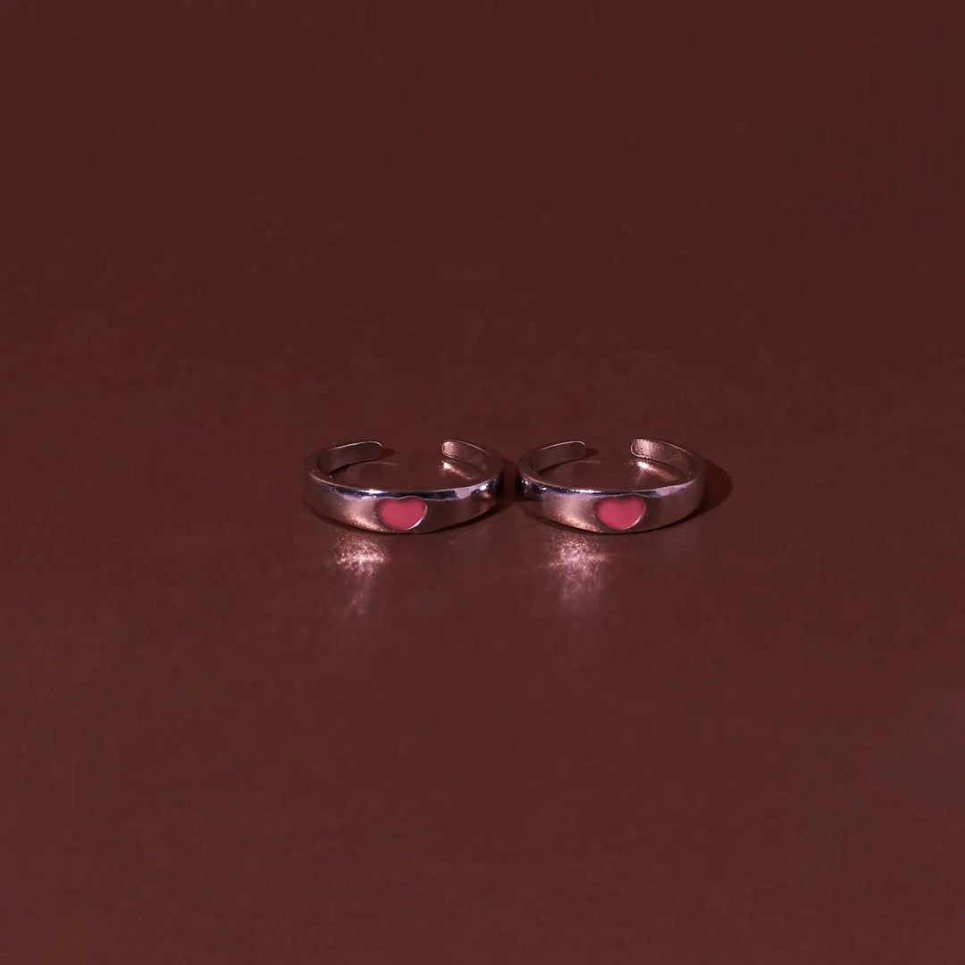 Glow in the Dark Pink Heart Ring | Salty