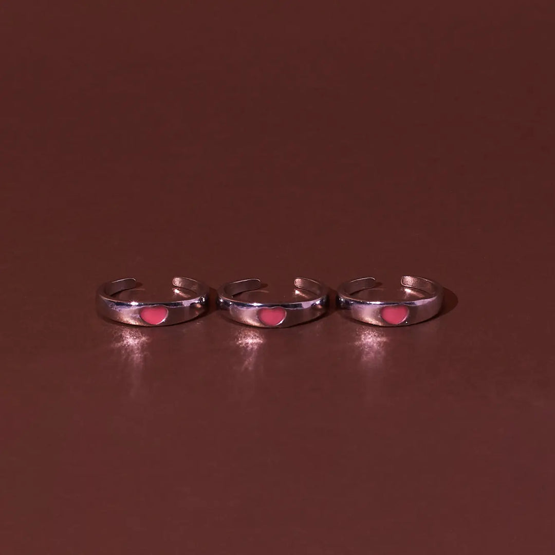Glow in the Dark Pink Heart Ring | Salty