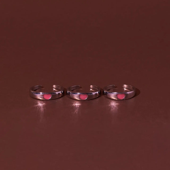 Glow in the Dark Pink Heart Ring | Salty