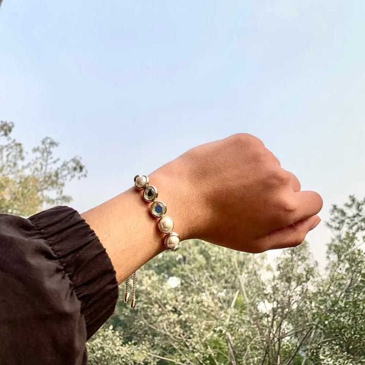 Gold Gem Bracelet - Salty Accessories
