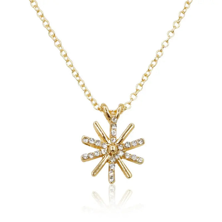 Gold Snowflake Necklace - Salty Accessories