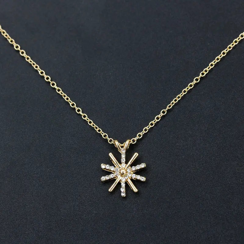 Gold Snowflake Necklace - Salty Accessories
