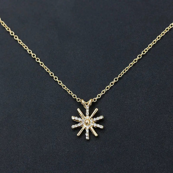 Gold Snowflake Necklace - Salty Accessories