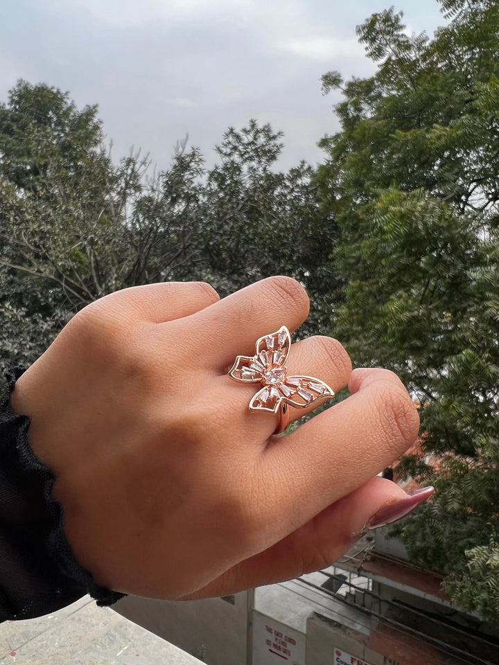 Golden Birdwings ring - Salty Accessories