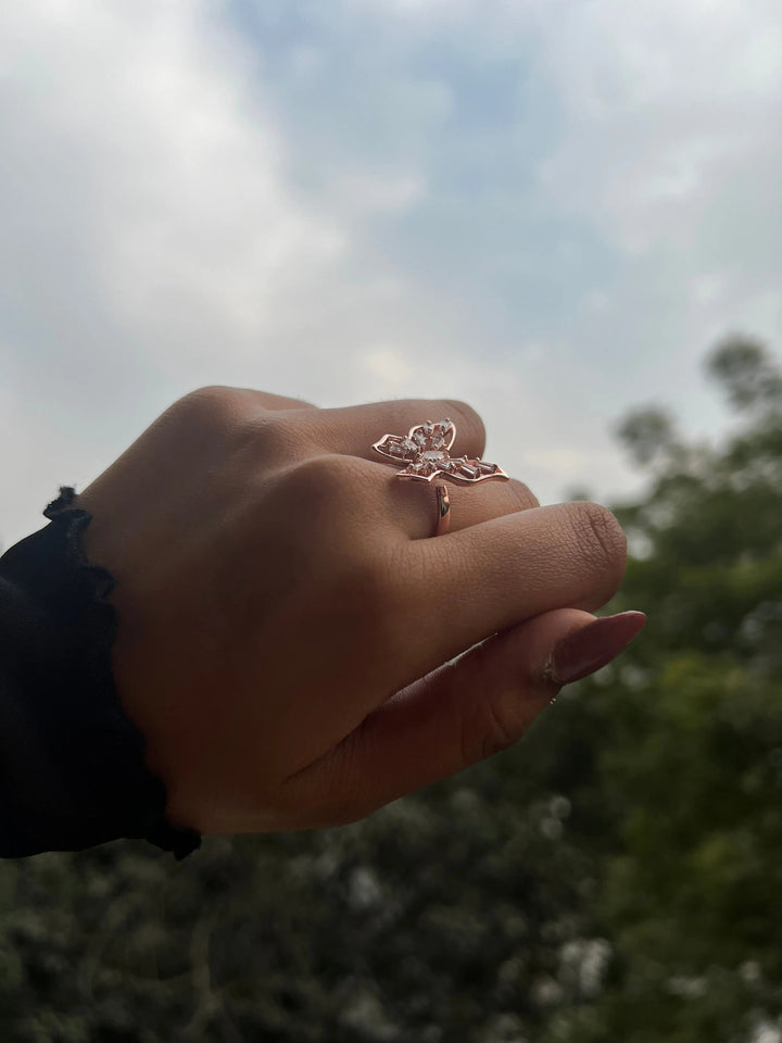 Golden Birdwings ring - Salty Accessories