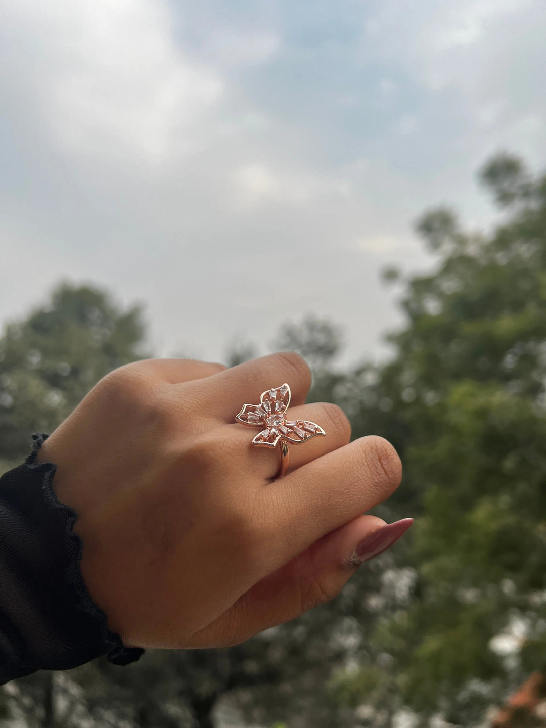 Golden Birdwings ring - Salty Accessories