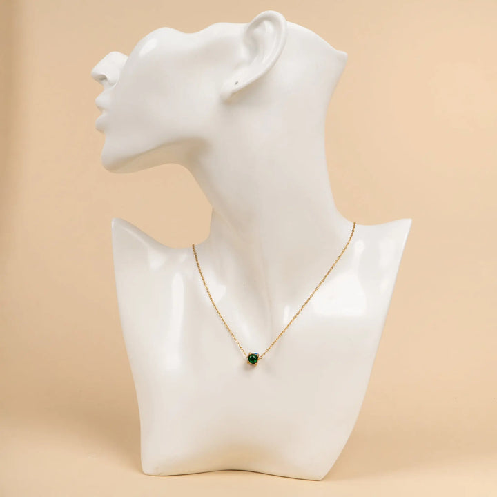 Golden Chain Pink Tag Necklace | Salty