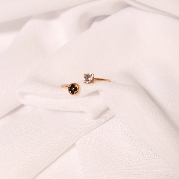 Golden Crystal Ring