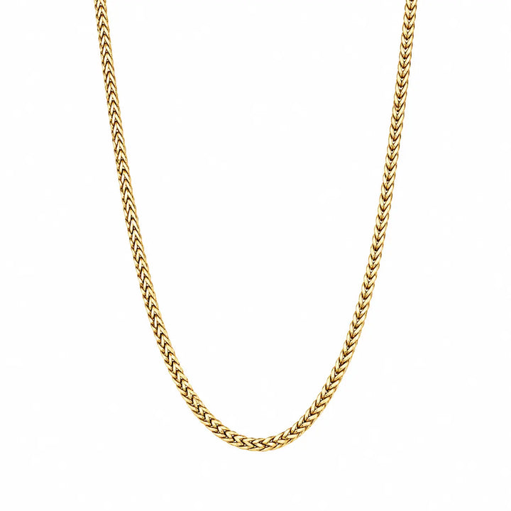 Golden Current Curb Chain Necklace | Salty