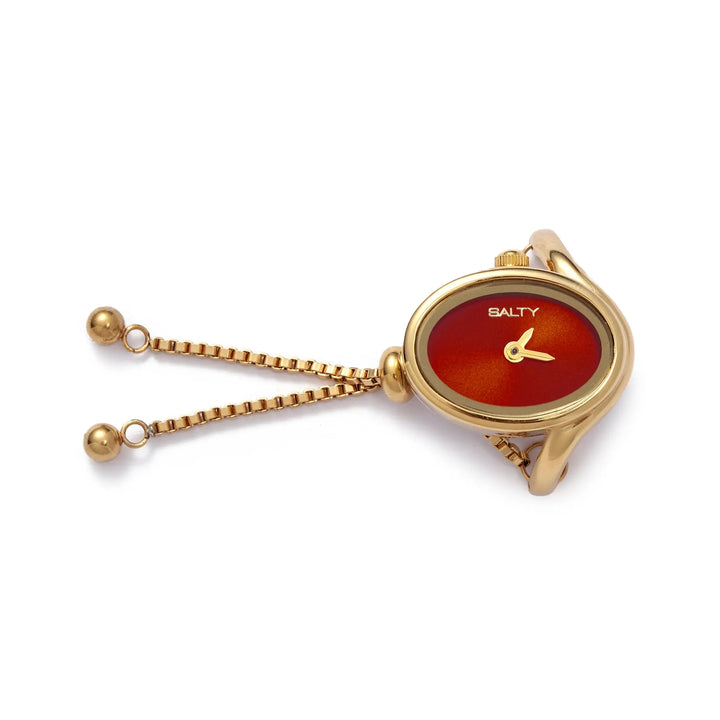 Golden Flow Watch Ring - Orange | Salty