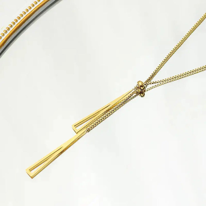 Golden Lasson Necklace - Salty Accessories