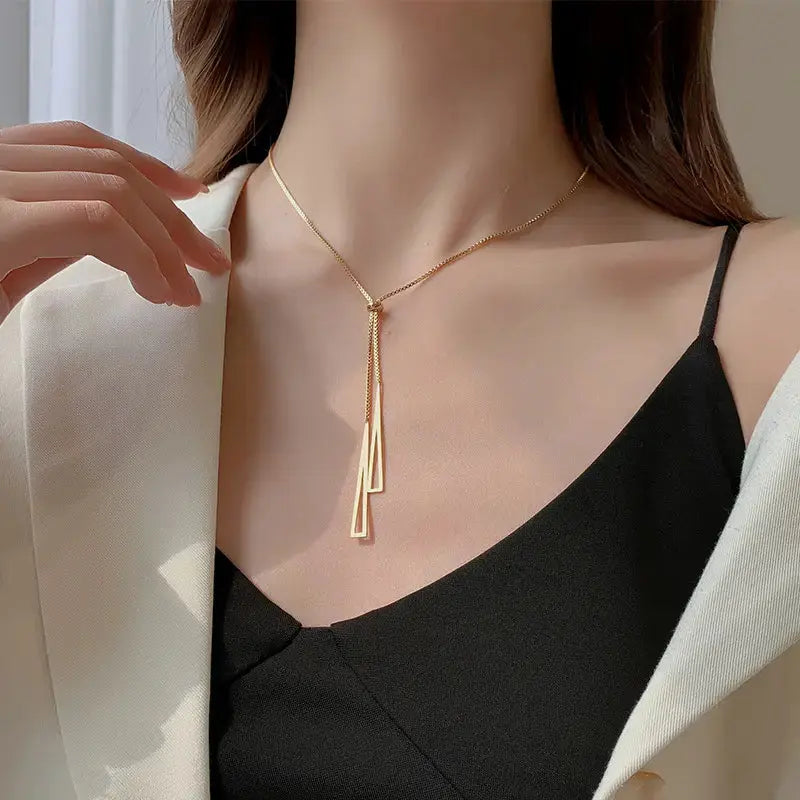 Golden Lasson Necklace - Salty Accessories