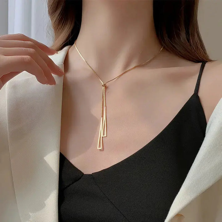 Golden Lasson Necklace - Salty Accessories