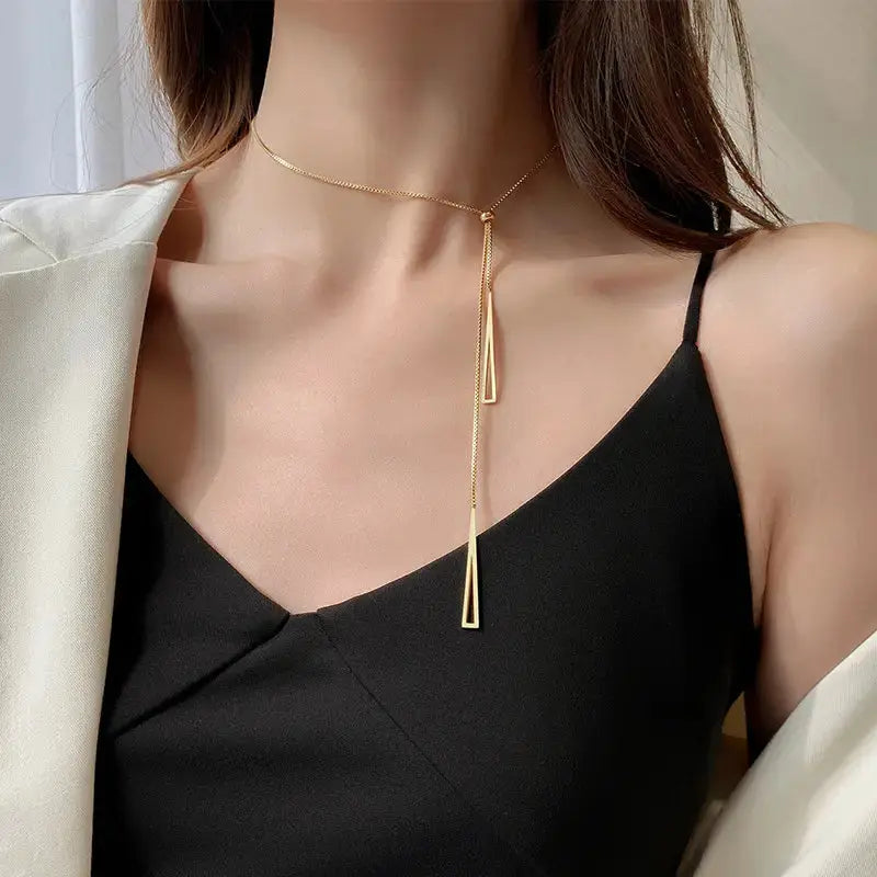 Golden Lasson Necklace - Salty Accessories