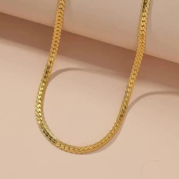 Golden Link Chain Necklace