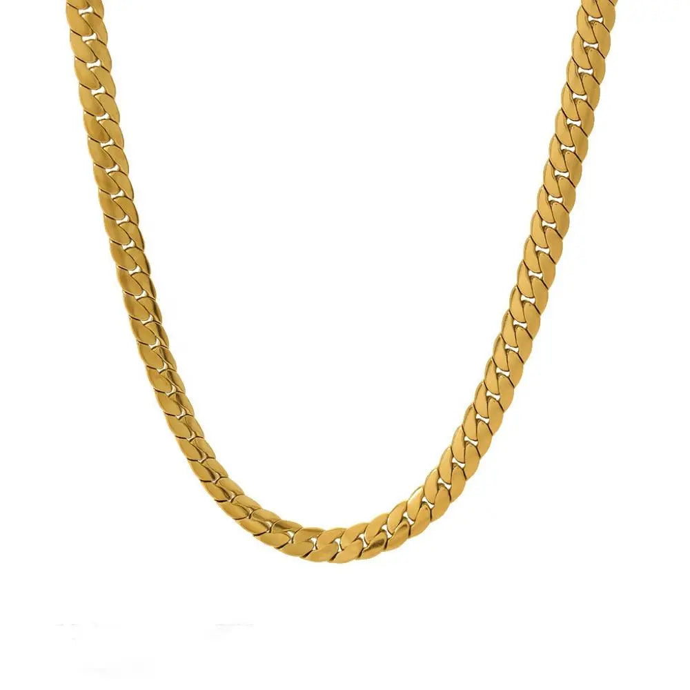Golden Link Chain Necklace | Salty