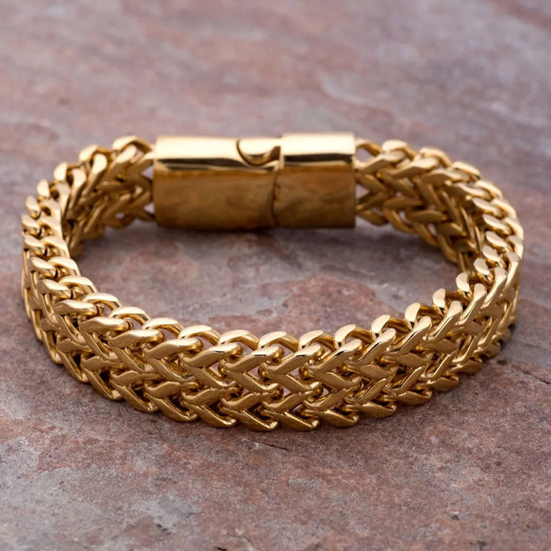 Golden Mesh Armor Bracelet | Salty