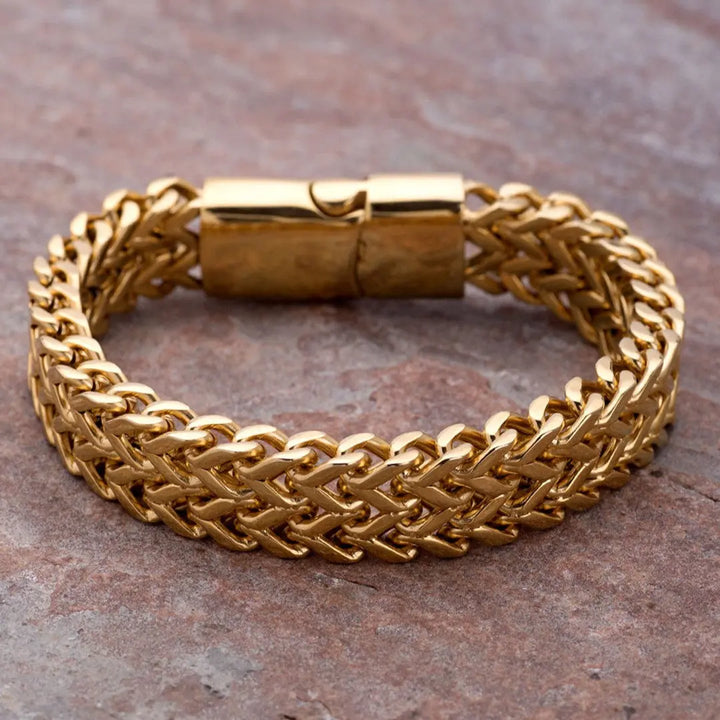 Golden Mesh Armor Bracelet | Salty