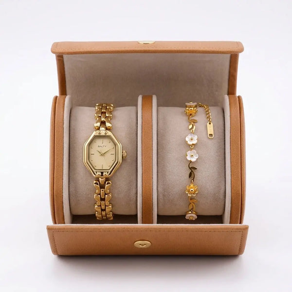 Golden Muse Watch Bracelet Stack