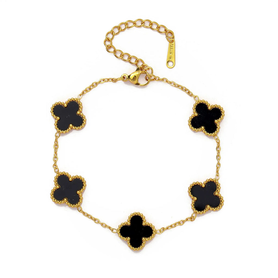 Golden Noir Watch Bracelet Stack | Salty