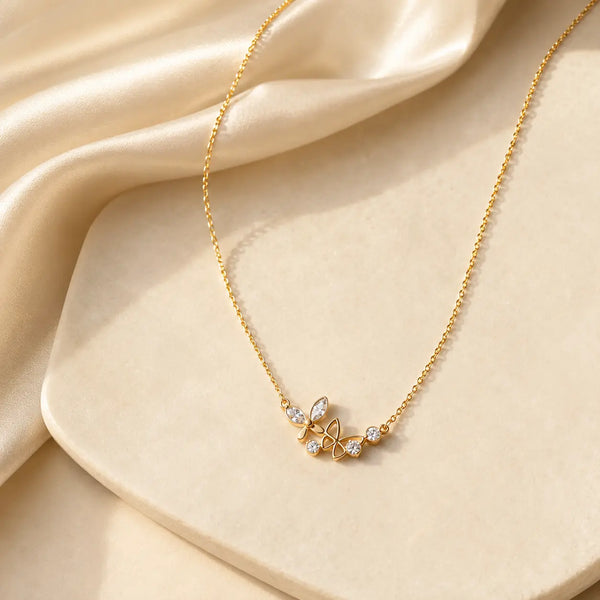 Golden Petal Grace Necklace