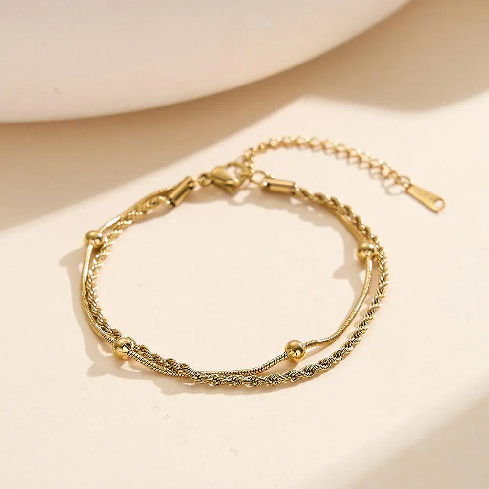 Golden Whisper Anklet | Salty