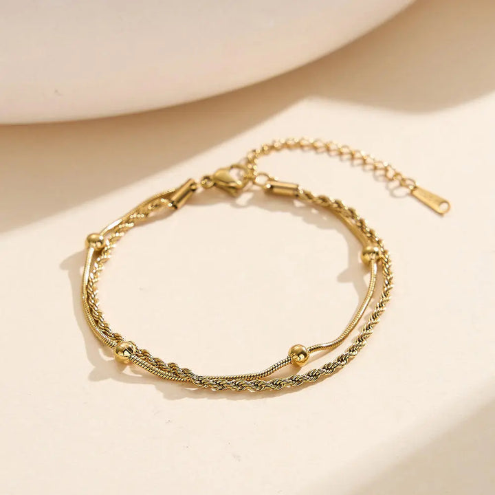 Golden Whisper Anklet | Salty
