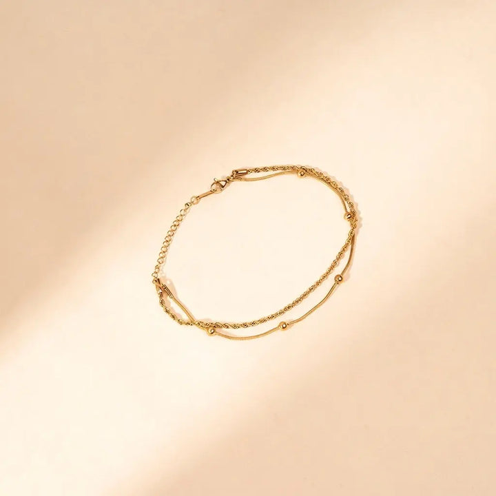 Golden Whisper Anklet | Salty