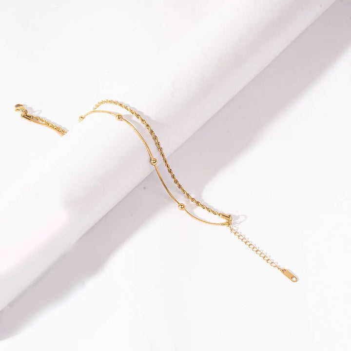 Golden Whisper Anklet | Salty