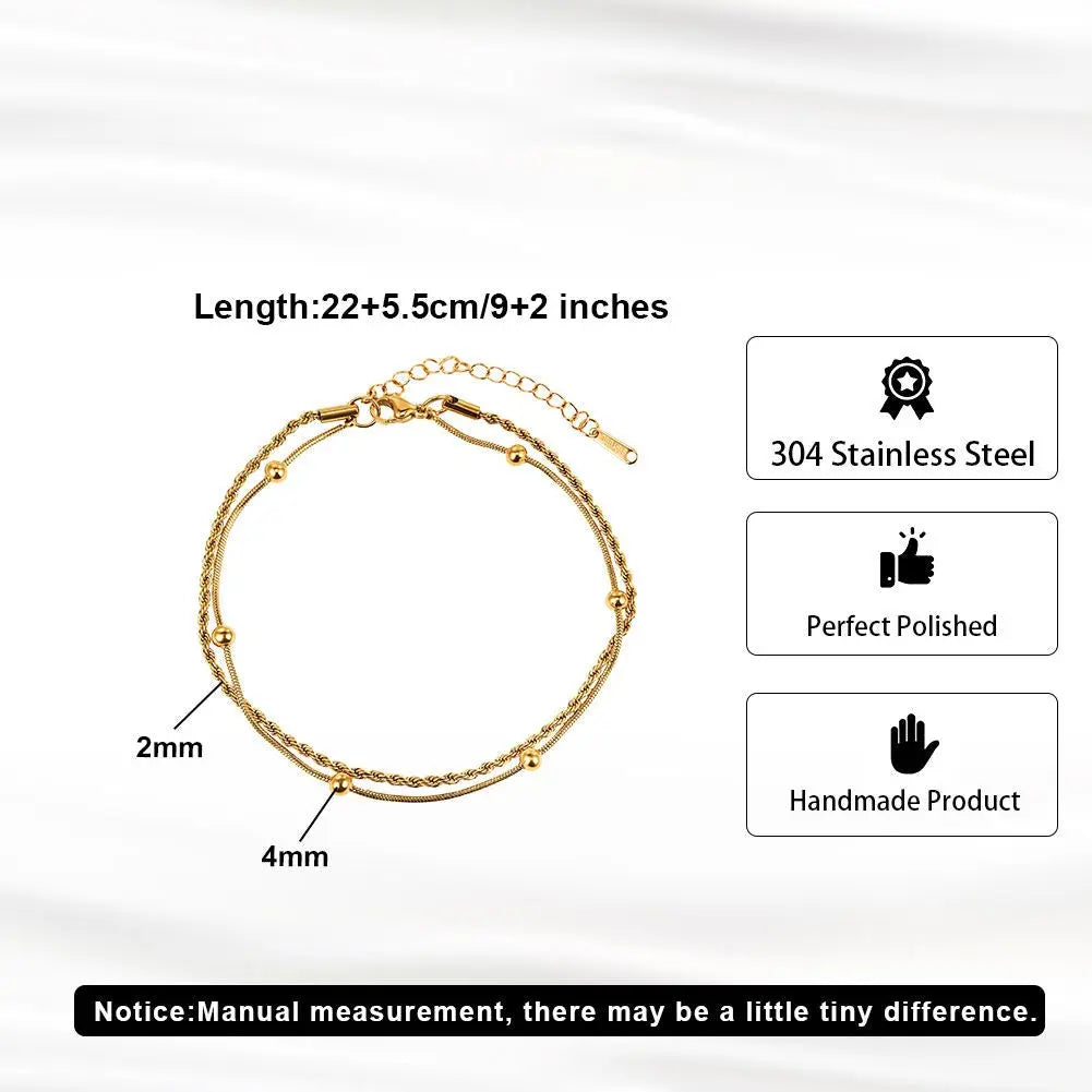 Golden Whisper Anklet | Salty