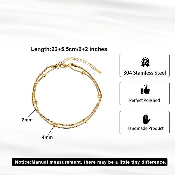 Golden Whisper Anklet | Salty
