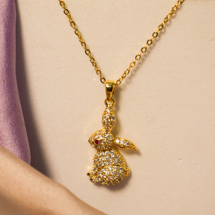 Golden Bunny Whimsy Necklace - Salty Accessories