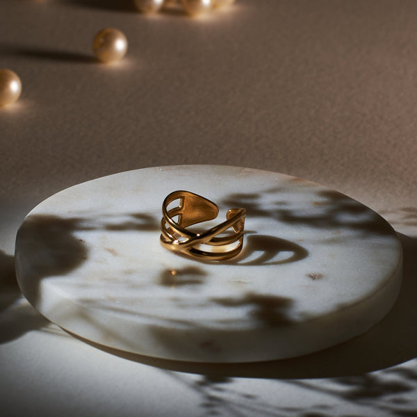 Golden Chic Statement Ring
