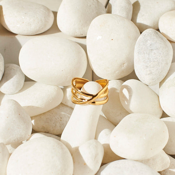 Golden Chic Statement Ring