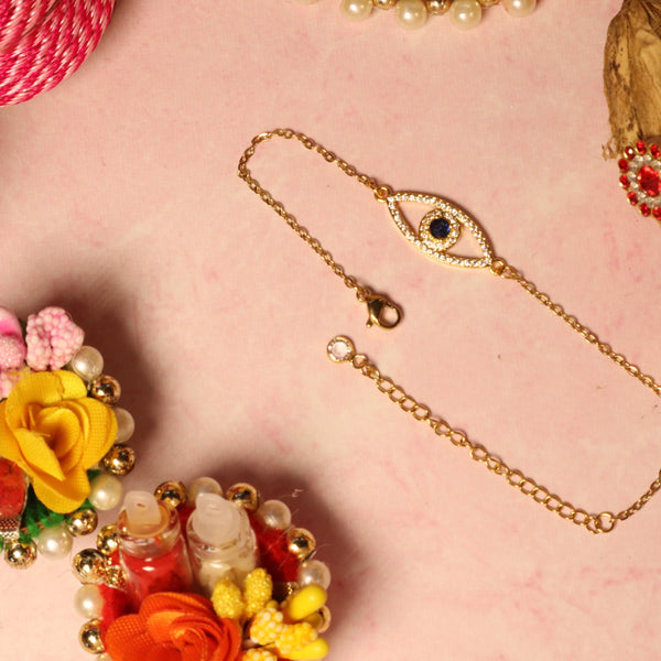Golden Eye of Protection Bracelet