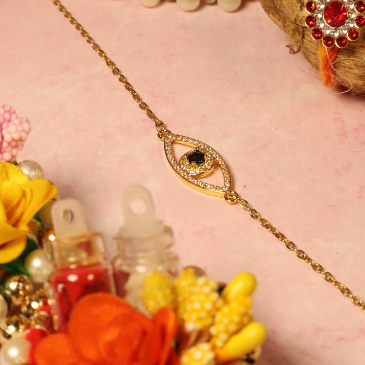 Golden Eye of Protection Bracelet